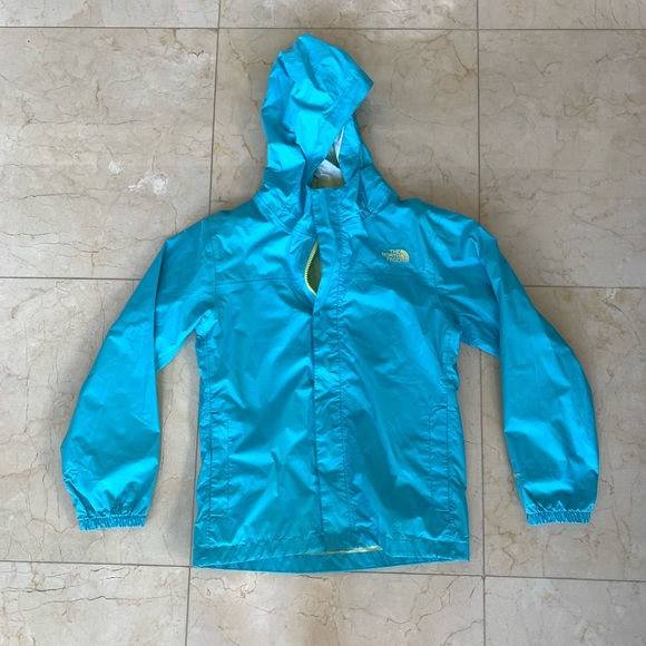 North Face Blue/Green 14-16 Sz Large Windbreaker
